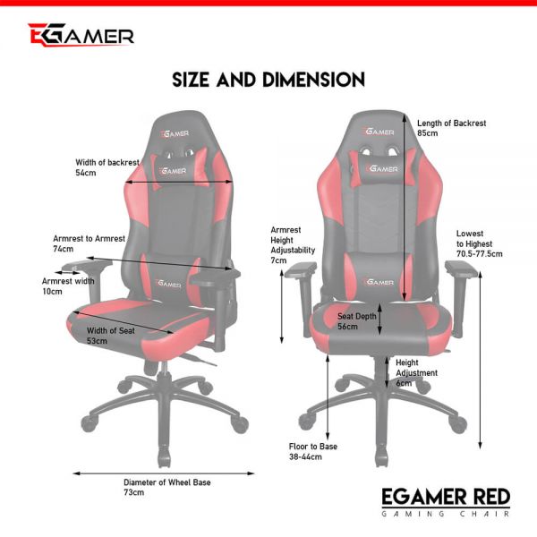 Egamer stolac RED  Cijena