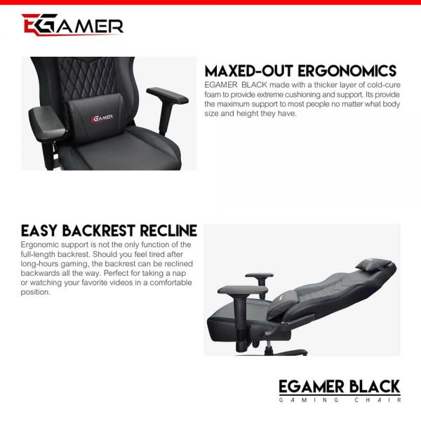 Egamer stolac BLACK Cijena