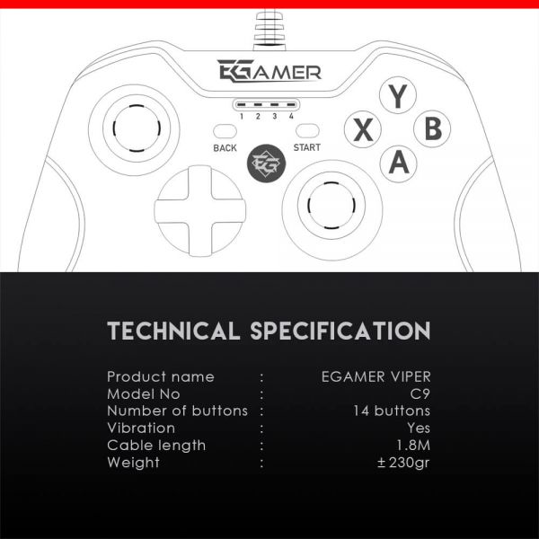 VIPER C9 PC/PS3 Gaming Controller Cijena
