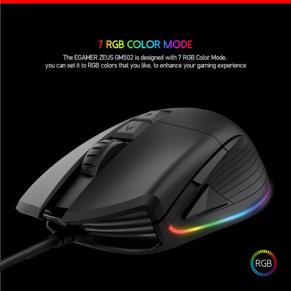 ZEUS GM502 RGB Gaming Miš 16 000 dpi , PIXART 3389 Cijena