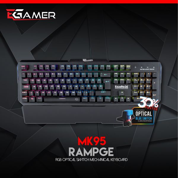 RAMPAGE Mehanička MK95 RGB Gaming Tipkovnica, Optical switch HR layout Cijena