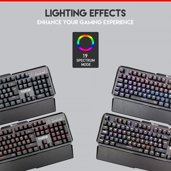 RAMPAGE Mehanička MK95 RGB Gaming Tipkovnica, Optical switch HR layout Cijena