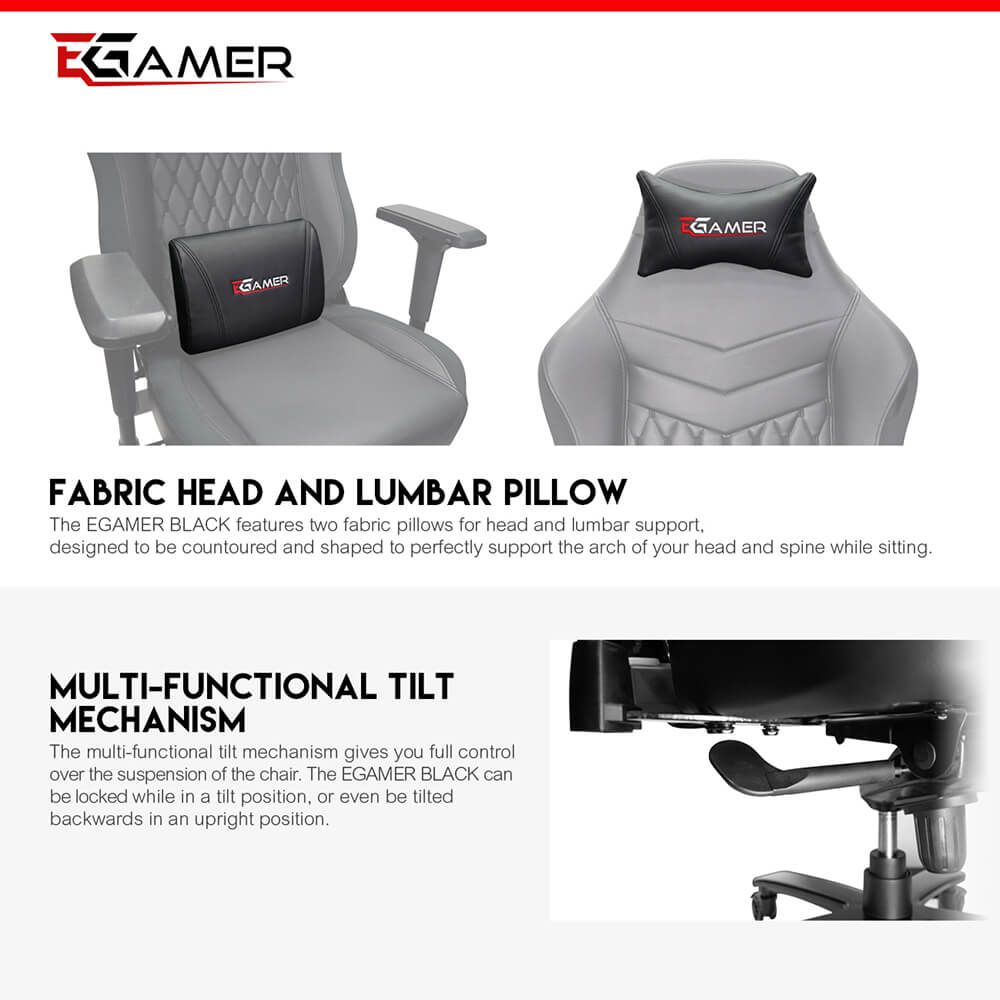 Egamer stolac BLACK
