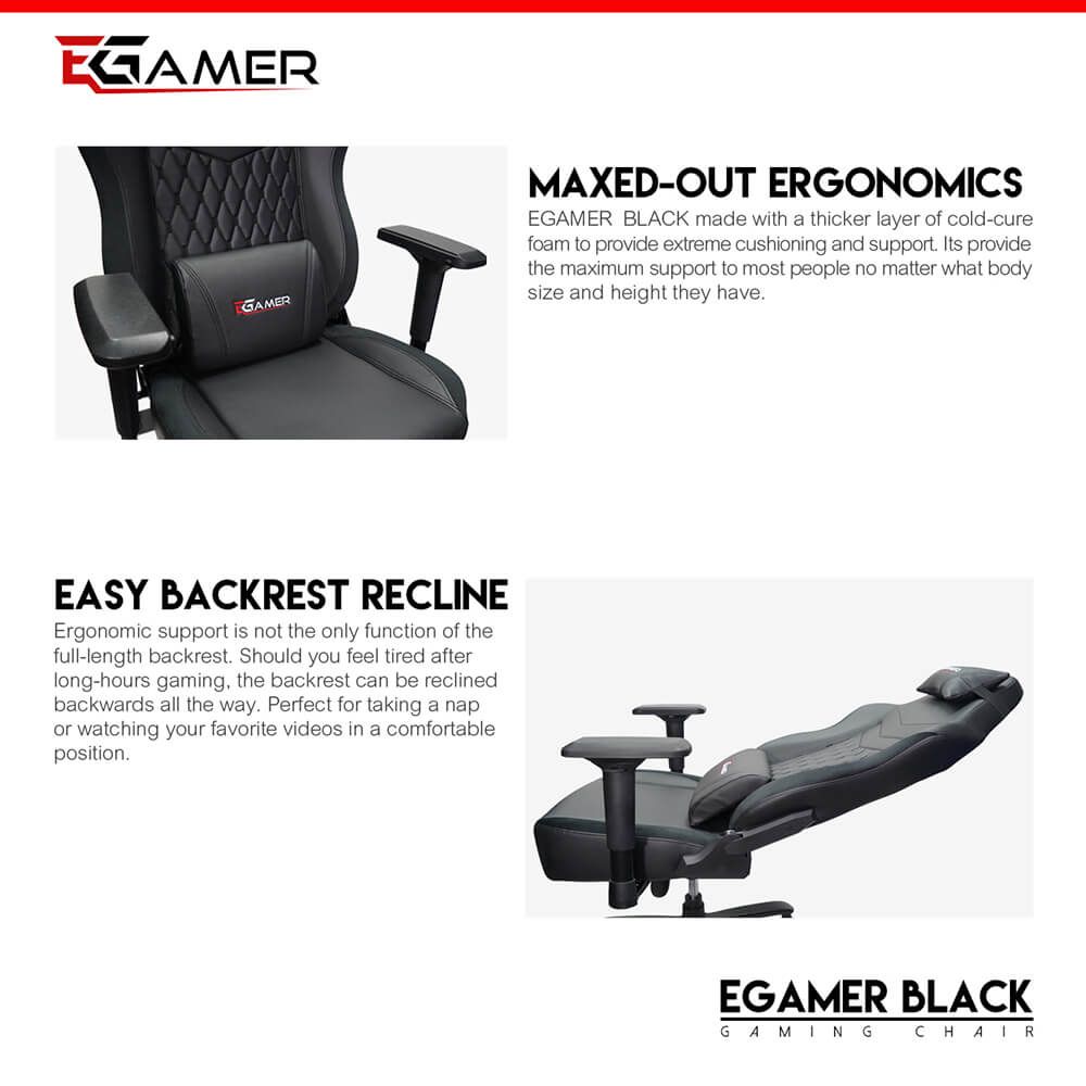 Egamer stolac BLACK