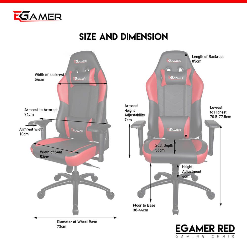 Egamer stolac RED