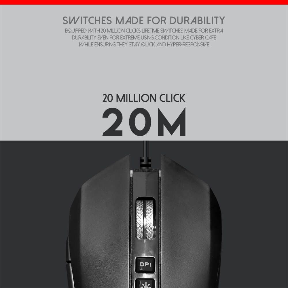 THOR GM402 RGB Pro Gaming Miš 4800dpi