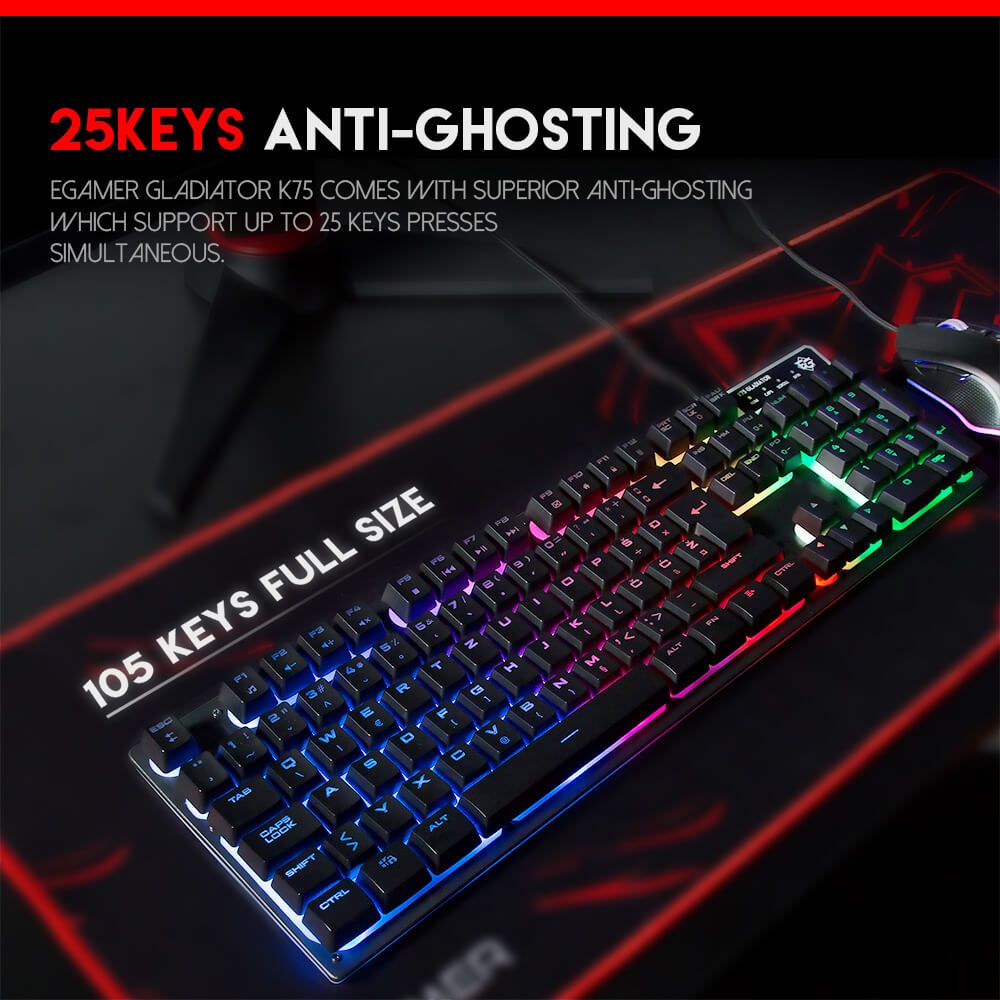 GLADIATOR K75 Gaming Tipkovnica HR layout