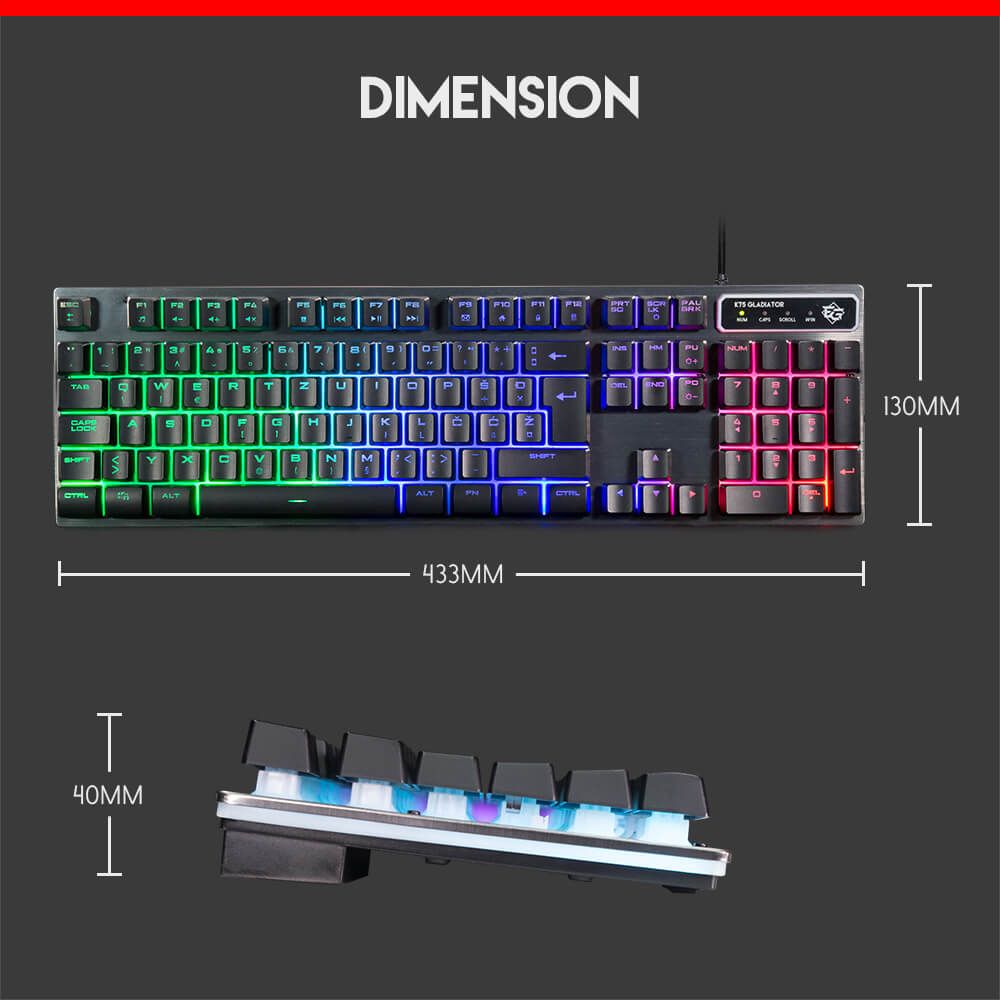 GLADIATOR K75 Gaming Tipkovnica HR layout