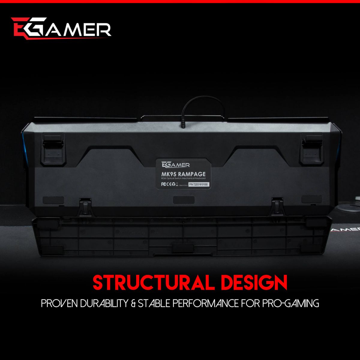 RAMPAGE Mehanička MK95 RGB Gaming Tipkovnica, Optical switch HR layout